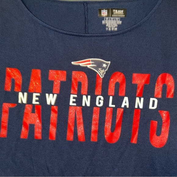 NFL Team Apparel New England Patriots Sleep Shirt T-Shirt Size Large - Picture 3 of 5